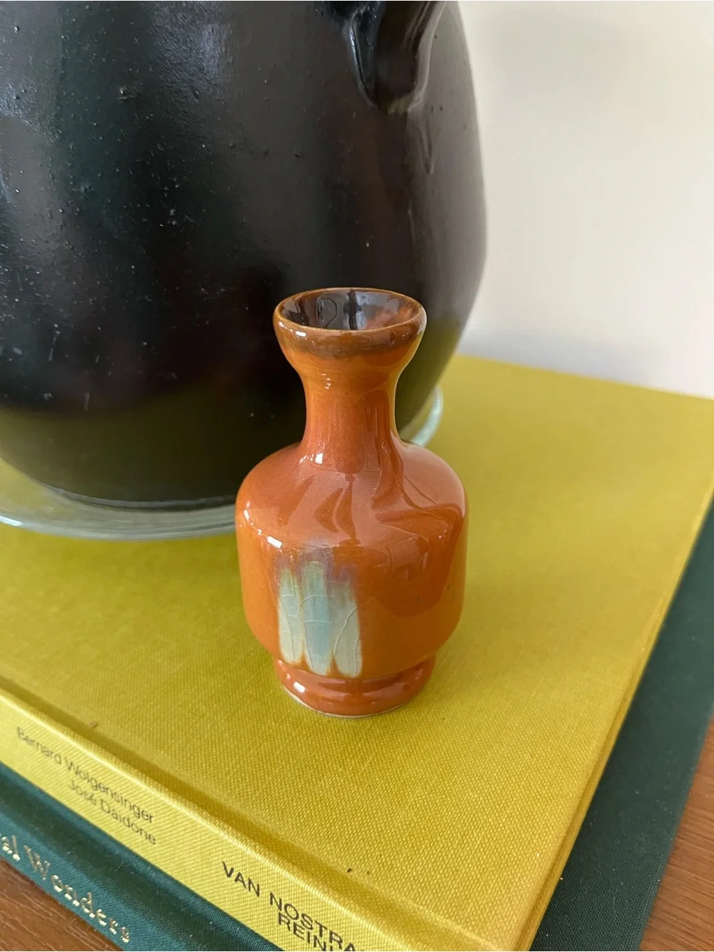 Orange Ceramic Mini Vase